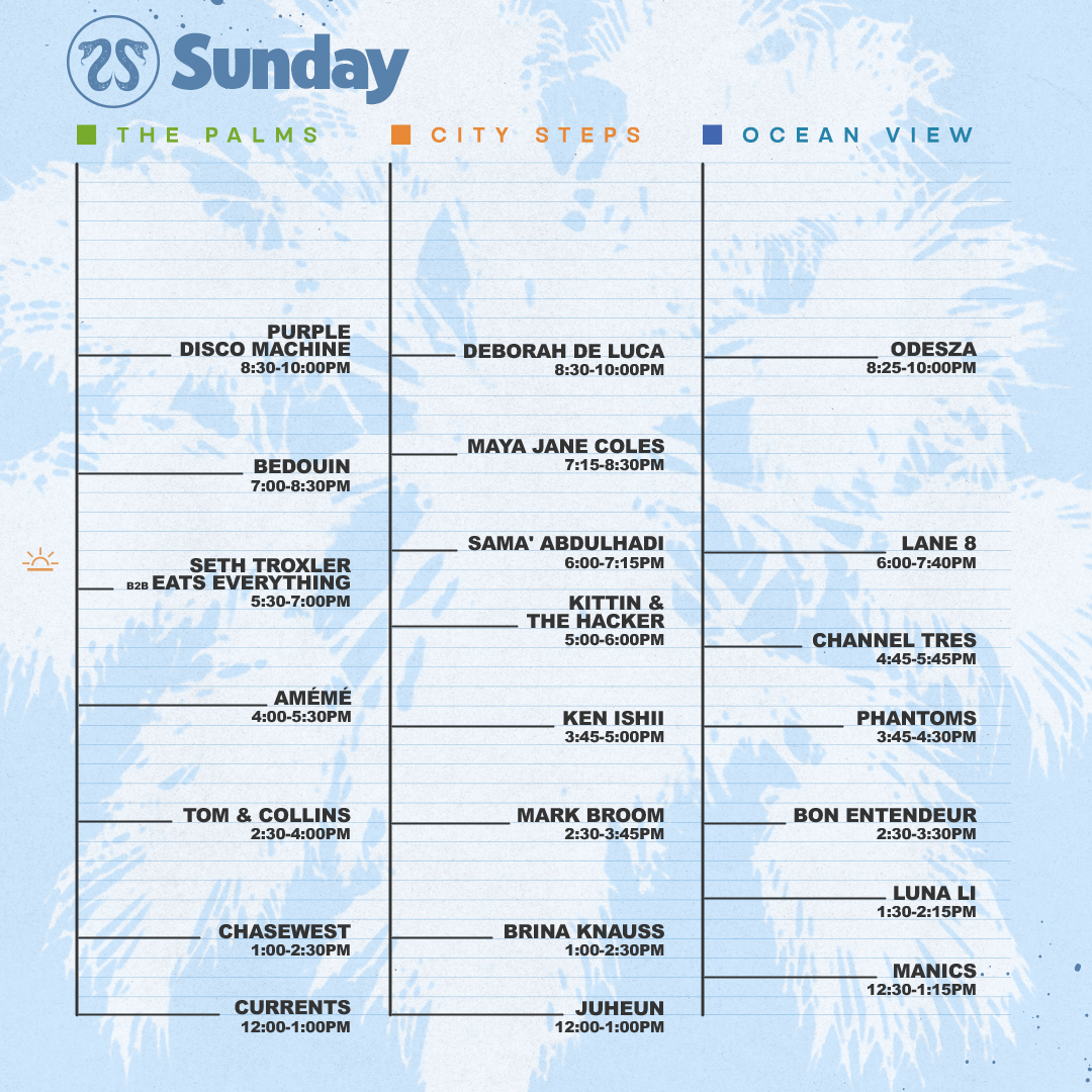 CRSSD Festival schedule 2023